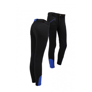QHP Pantalon d'équitation junior Noir